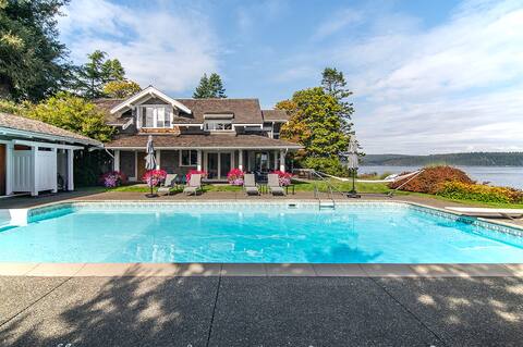 Oceanfront TimberFrame Home | Pool, HotTub & Views
