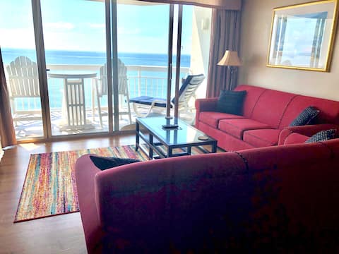 Popular Airbnb listing: 907 Waters Edge Relaxing view! Steps to the beach! in Garden City