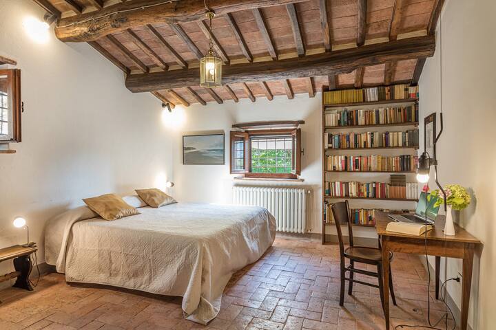 Schlafzimmer in der Torretta Filomena