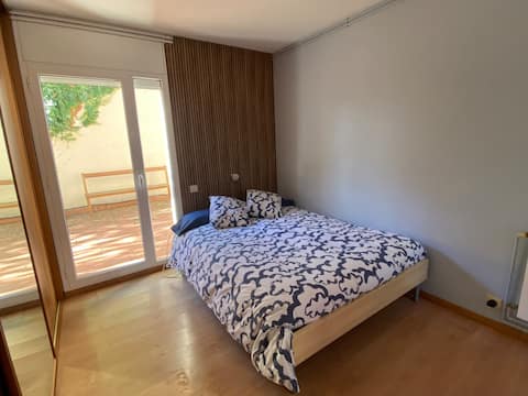 Room with private bathroom