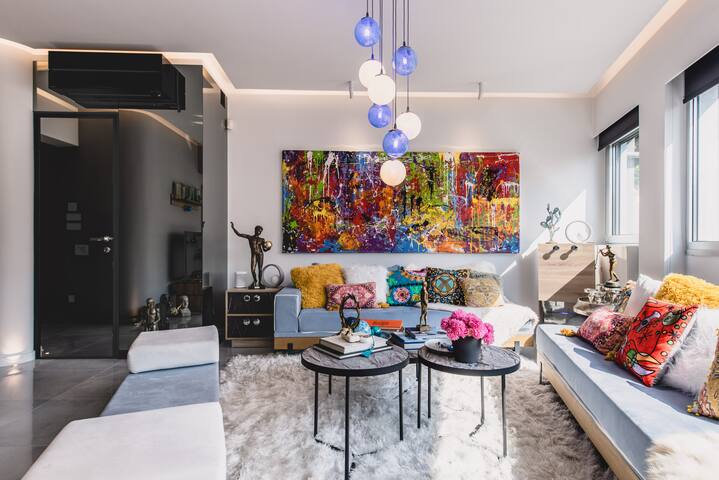 Luxury Apartment in heart of Athens-Blue Graphite gallery image 4