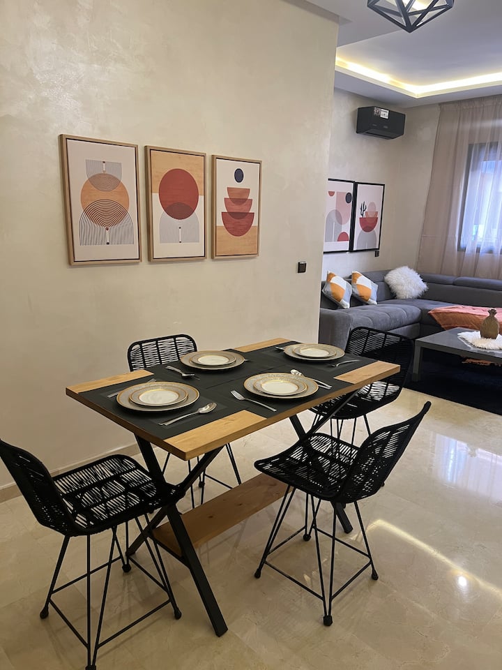 Bel Appartement à Guéliz Piscine Wi-fi Fibre - Marrakech