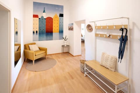 Dreamy old building apartment in a historic ambiance