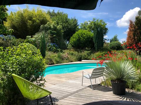 Maison de vacances avec piscine.