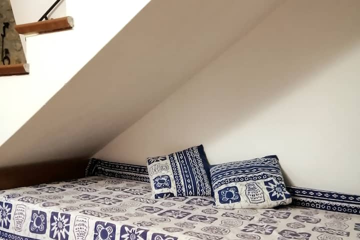 The children's sleeping area