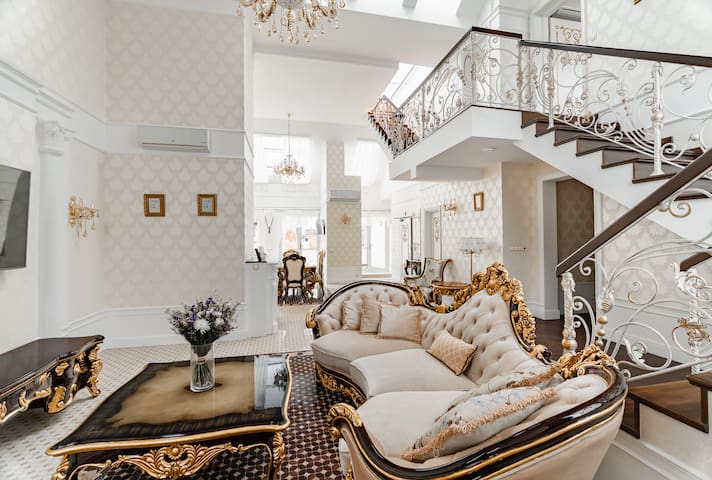 Luxury rooftop Prague Castle View l AC l terrace