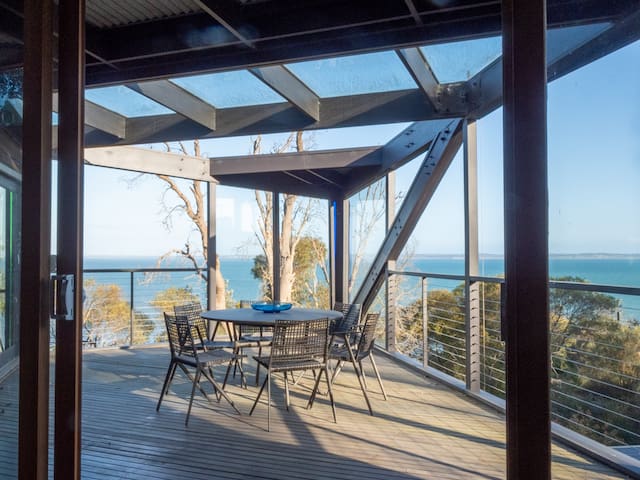 Stunning views and direct beach access