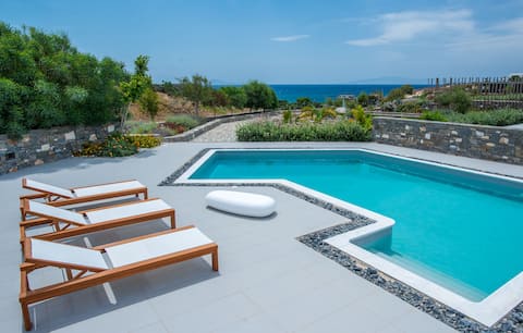 Aelia Grand Villa with Sea View & Private Pool