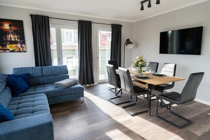 Sunny City Dream | Terrasse | 90m²| Parking |Luxus - 德累斯頓