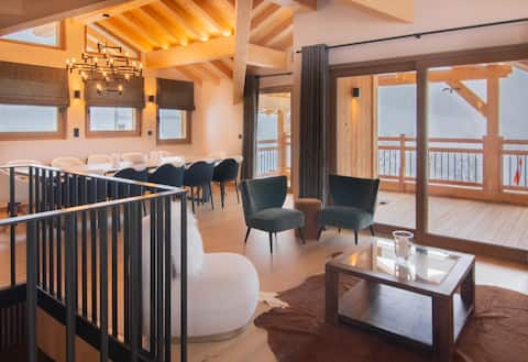 Le Rokh-Luxury ski in/out chalet on the piste