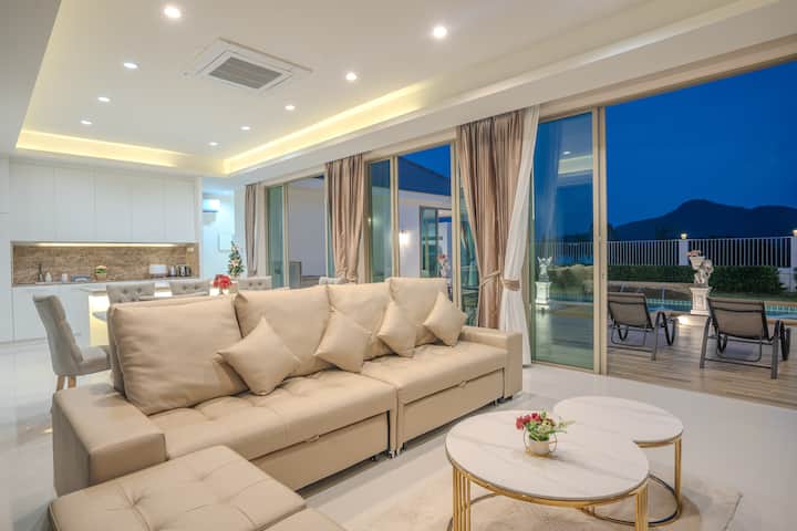 Soothing Mountview 4bed Villa 5 Mins To Everything - Hua Hin