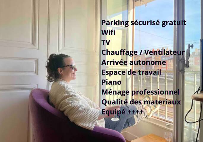 Quai de Saône/Centre/Climatisé/Parking gratuit gallery image 3