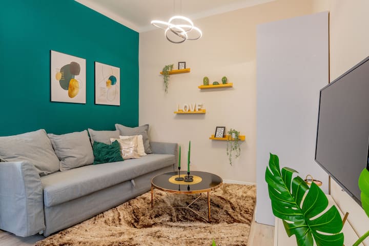 ספה נפתחת נוחה ושירותים מלאים לאורח. הספה נפתחת לשני אורחים נוספים.