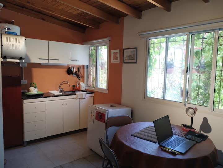 Studio con patio en Villa Ortúzar