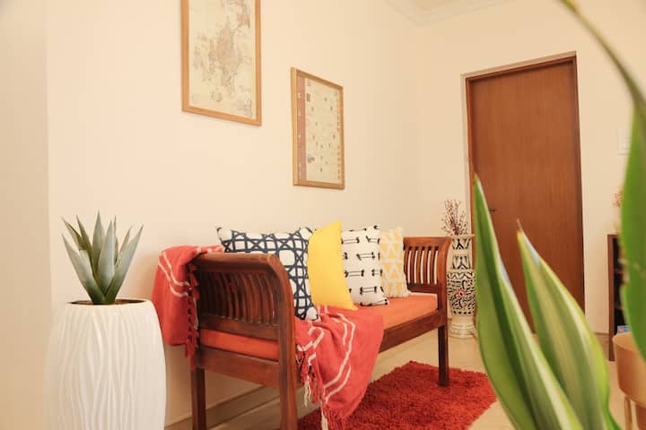 Prepare to be enchanted as you ascend to our exquisite upstairs living room!
The vibrant colour palette sets the stage for a chic and luxurious experience, where classic elegance meets modern comfort.