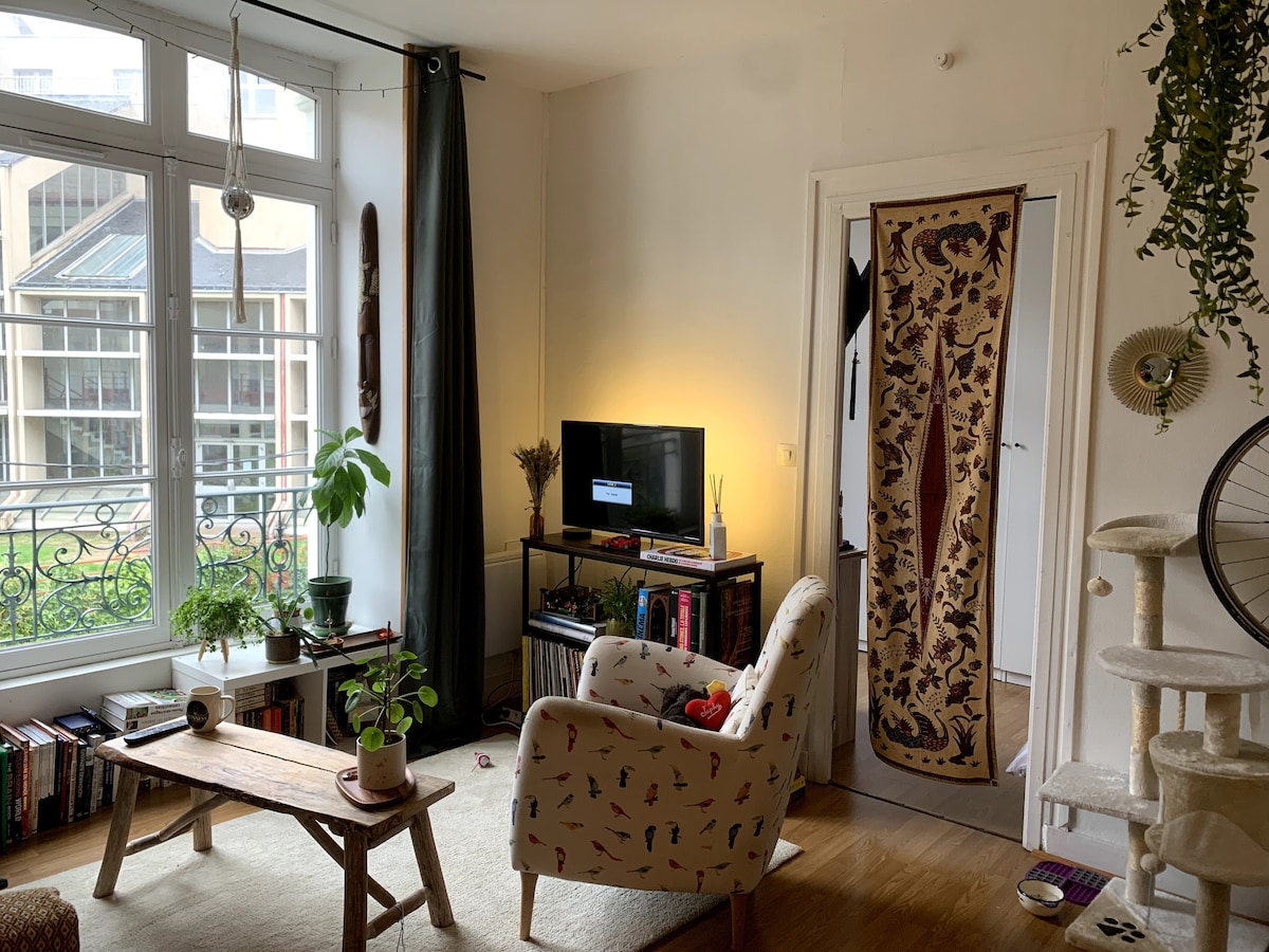Top performing Airbnb: Cozy apartment in the center of Nantes in Nantes