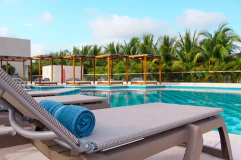 Popular Airbnb listing: Baru House with a pool and private beach, includes a cook in Santana