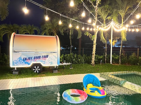 A'Famosa Bungalow 20 pax|Pool BBQ KTV|New