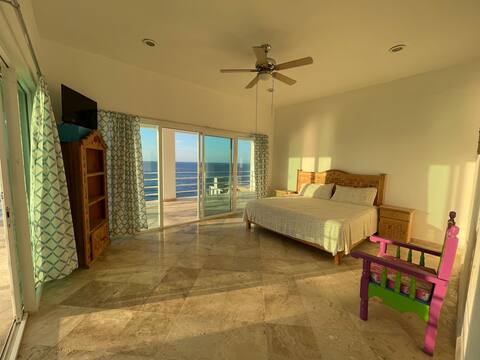 A room with a view of the sunrise