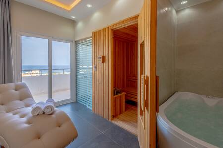 Luxury villa with heated pool and spa