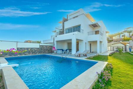 Luxury villa with heated pool and spa