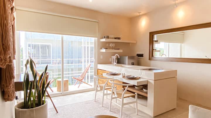 Cozy & Modern Aptmnt. 1bd, 2pools, Gym, Yoga, Spa - Tulum