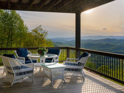 Mountain Cabin - 360 Views & Private Waterfall