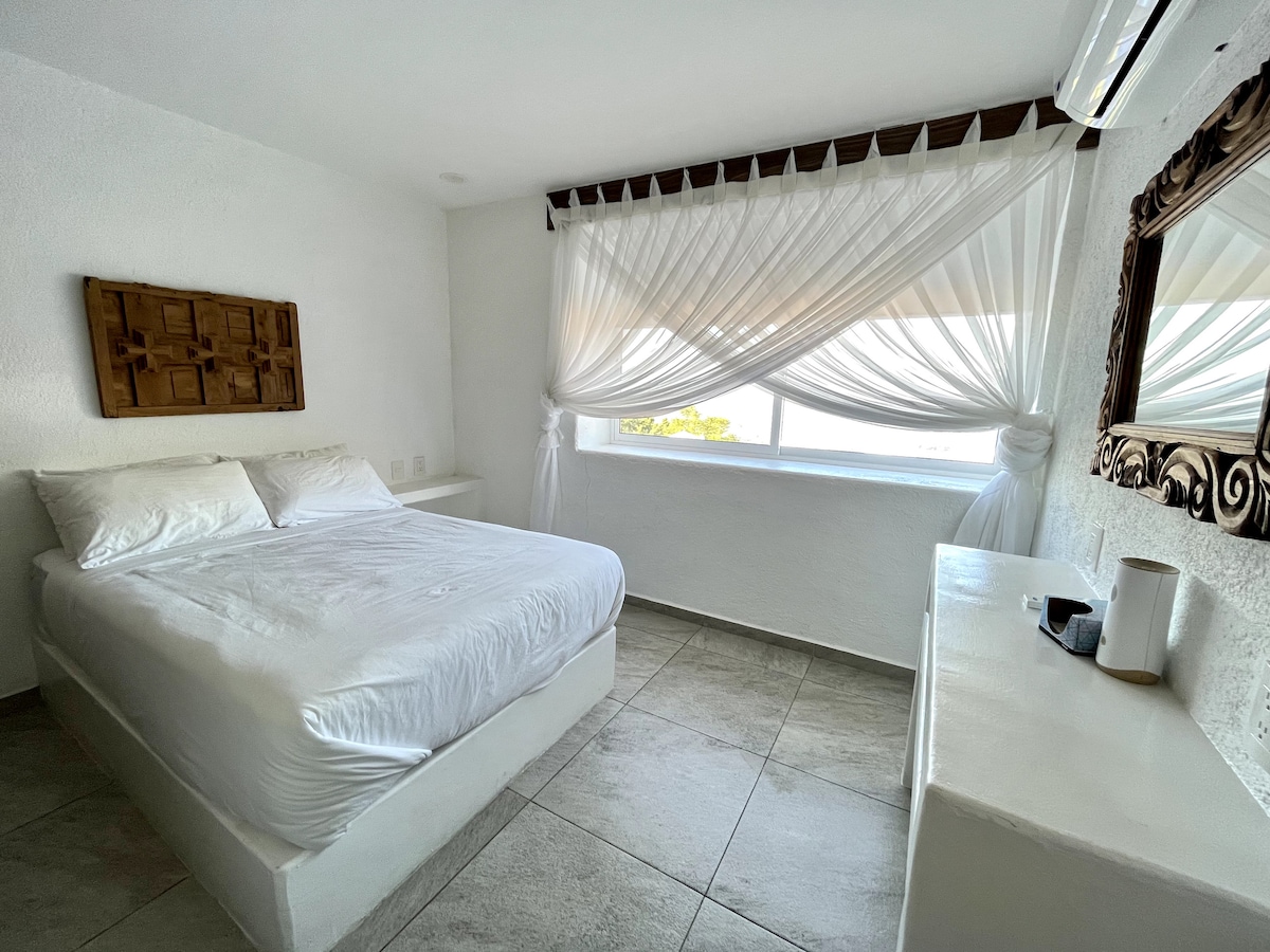 Bedroom 1  double bed with ensuite bathroom