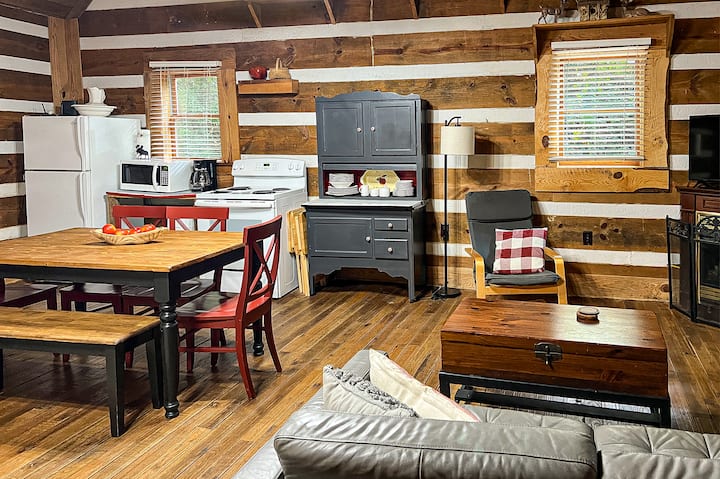Rustic Charming Creekfront Ellijay Cabin - Ellijay, GA