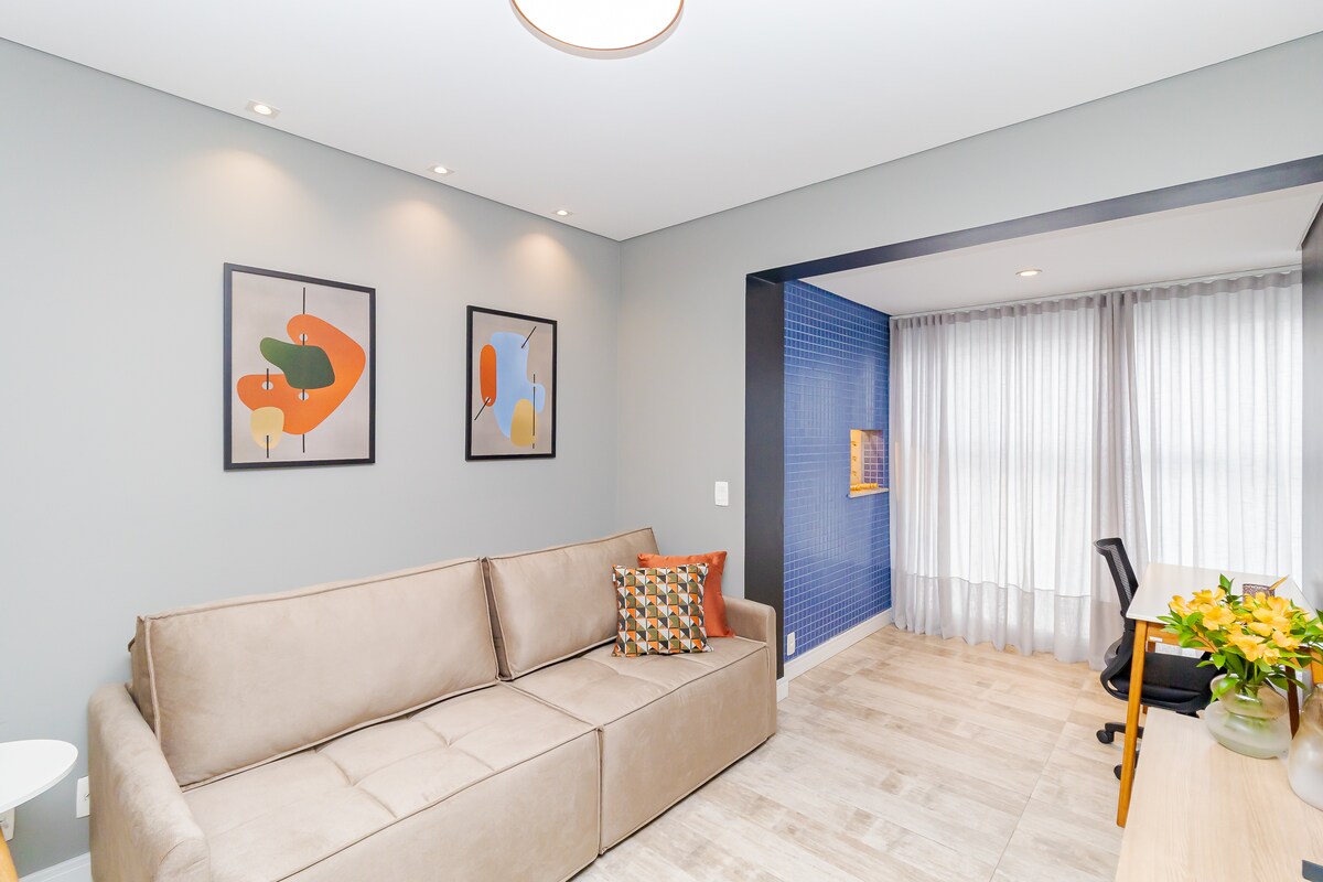 Anúncio popular: Beautiful apartment with garage and A.C near Parque Barigui em Campina Do Siqueira