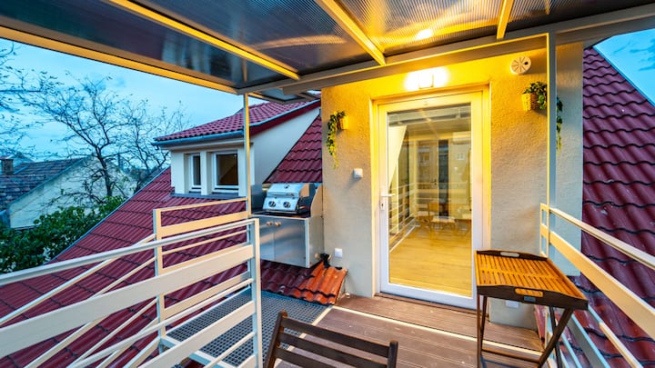 Palmy Home - Two-bedroom Apartment With Terrace - 헝가리