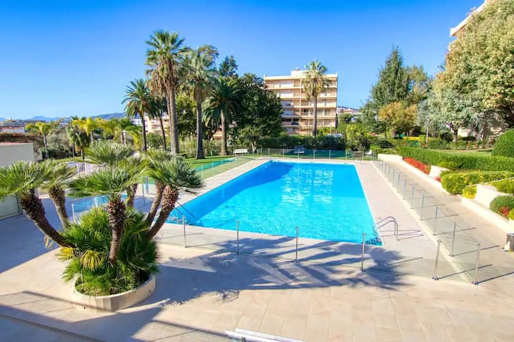 3p Rénové + Clim • Résidence Luxe & Piscines - Antibes
