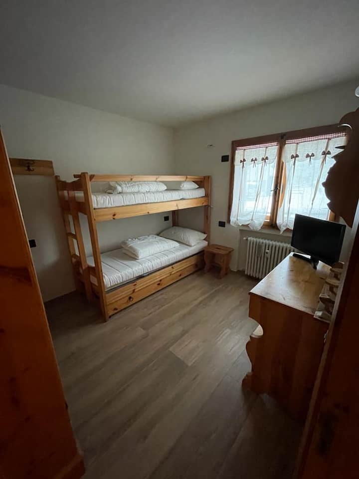 Deuxième chambre avec lit superposé