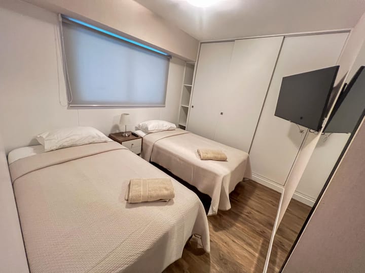 Spálňa 3 s 02 1,5 lôžkom a 43-palcovou televíziou