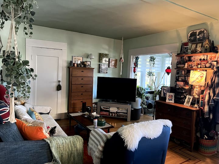 El sofá tiene la posibilidad de descansar como un cama individual. 