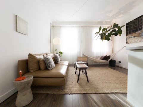 Tranquil Oasis w/ 100” Cinema Projector & Hammock