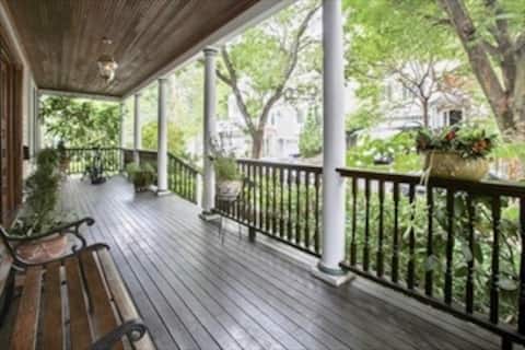 Sunlit Brookline Victorian.