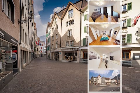 Old town apartment, washing machine - Solution Grischun
