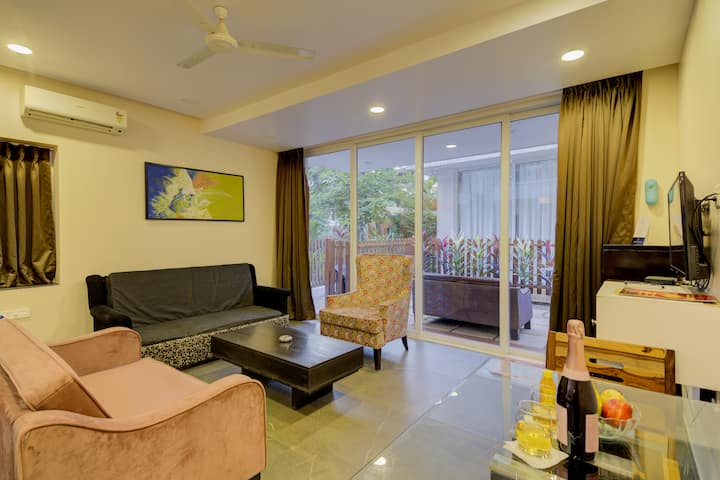 Beautiful 1bhk Apartment With Balcony - Goa