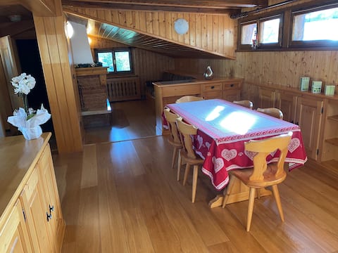 Attic in the Dolomites