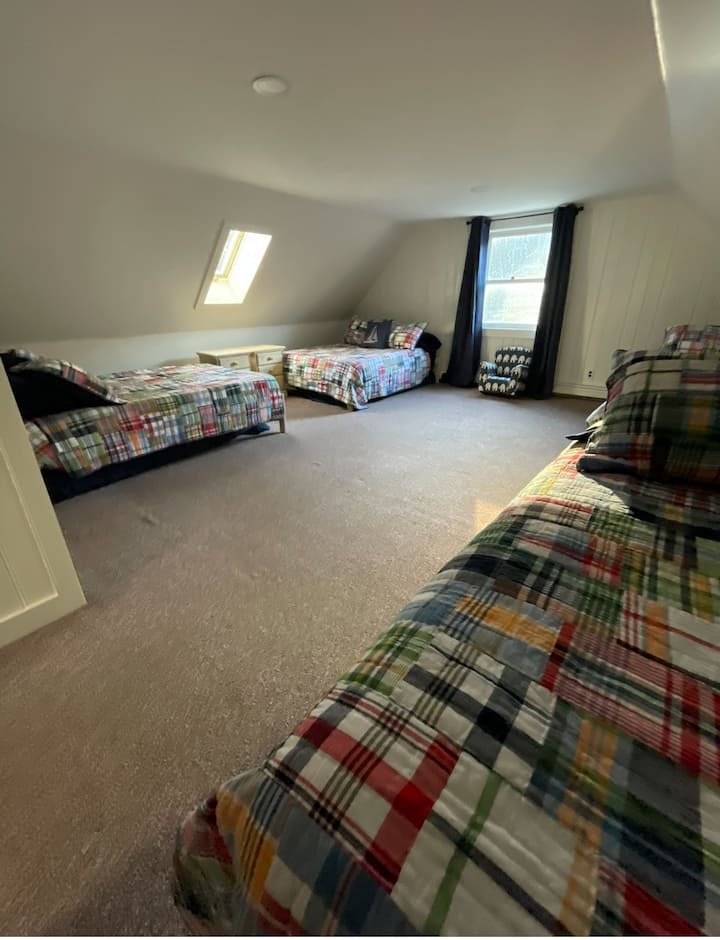 3rd Floor "Bunk Room" with 4 Full Size Beds and 4 Trundle Beds. 