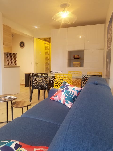 New: large 3-bedroom for 7 people