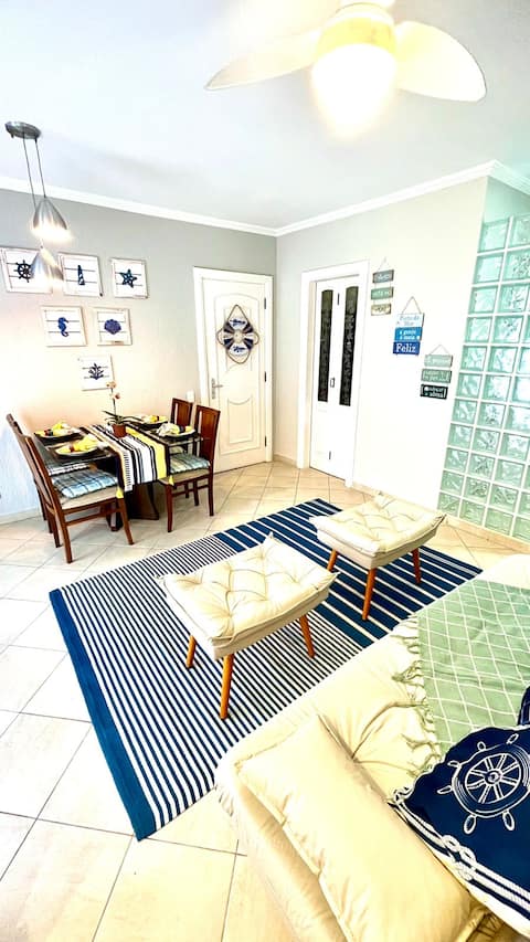 Top performing Airbnb: Beautiful and complete, the best of Enseada! in Guarujá