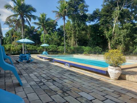 Pool site area for BBQ