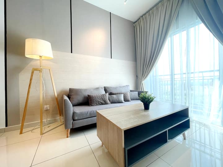 #Mhj2g Cozy 2bedroom 7pax Wifi&netflix S&thomez民宿 - Kuala Lumpur Airport (KUL)