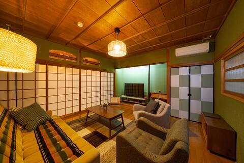 Private hot spring!/Showa retro atmosphere/BBQ OK