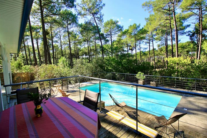 Maison Avec Piscine Et Terrasse Vers Le Golf - Lacanau