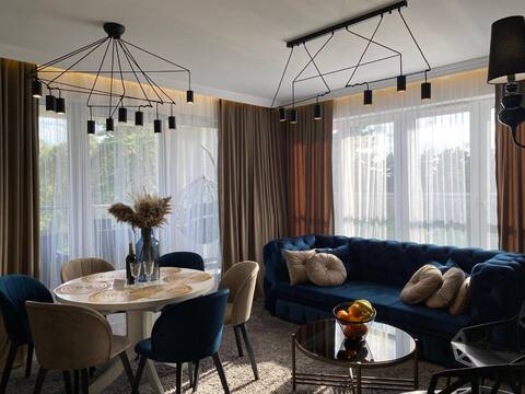 F&B Sauna Tężnia Apart No5 Leśny, Zalew, Taras