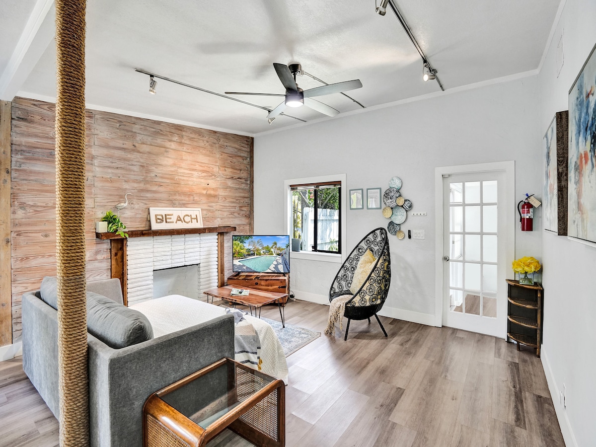 Sofa bed option in living room
