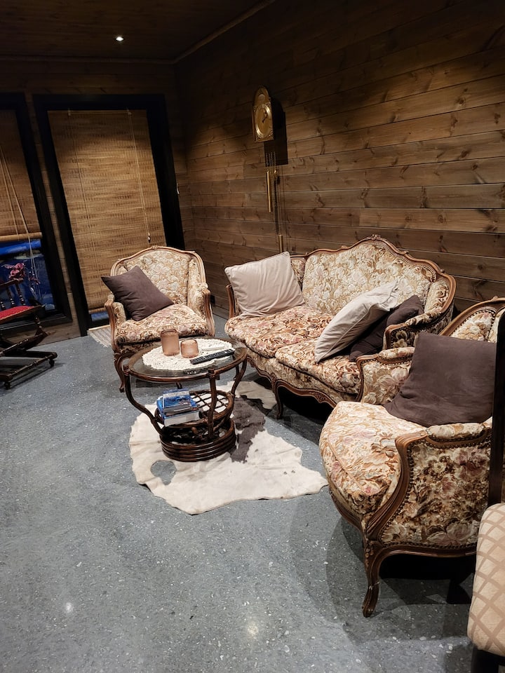 TV 
nook we have chosen to place TV on the 1st floor. Then those who want to sit unrestrained to watch TV